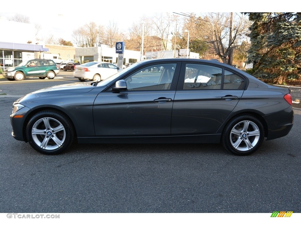 2014 3 Series 320i xDrive Sedan - Mineral Grey Metallic / Black photo #5