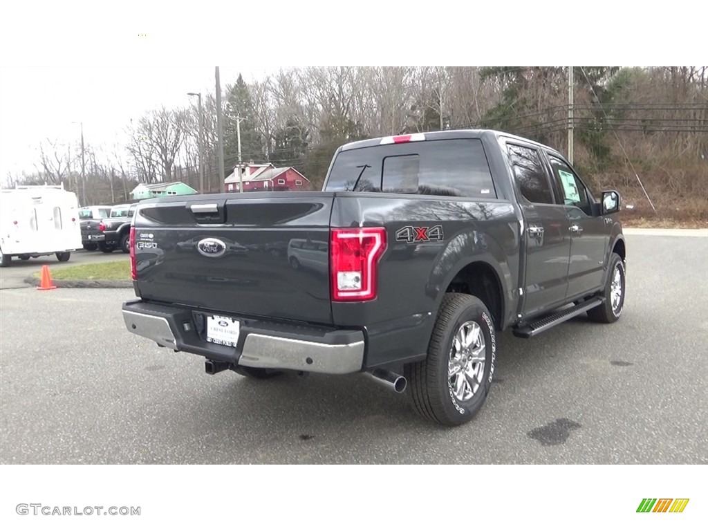 2017 F150 XLT SuperCrew 4x4 - Lithium Gray / Earth Gray photo #7