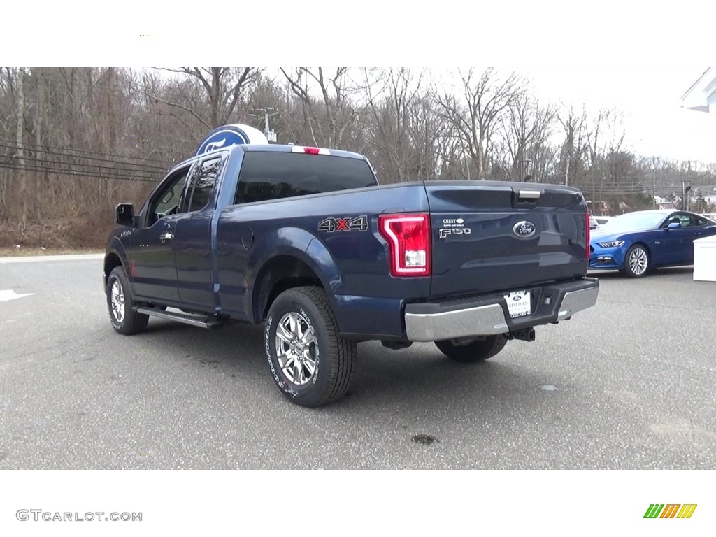 2017 F150 XLT SuperCab 4x4 - Blue Jeans / Earth Gray photo #5