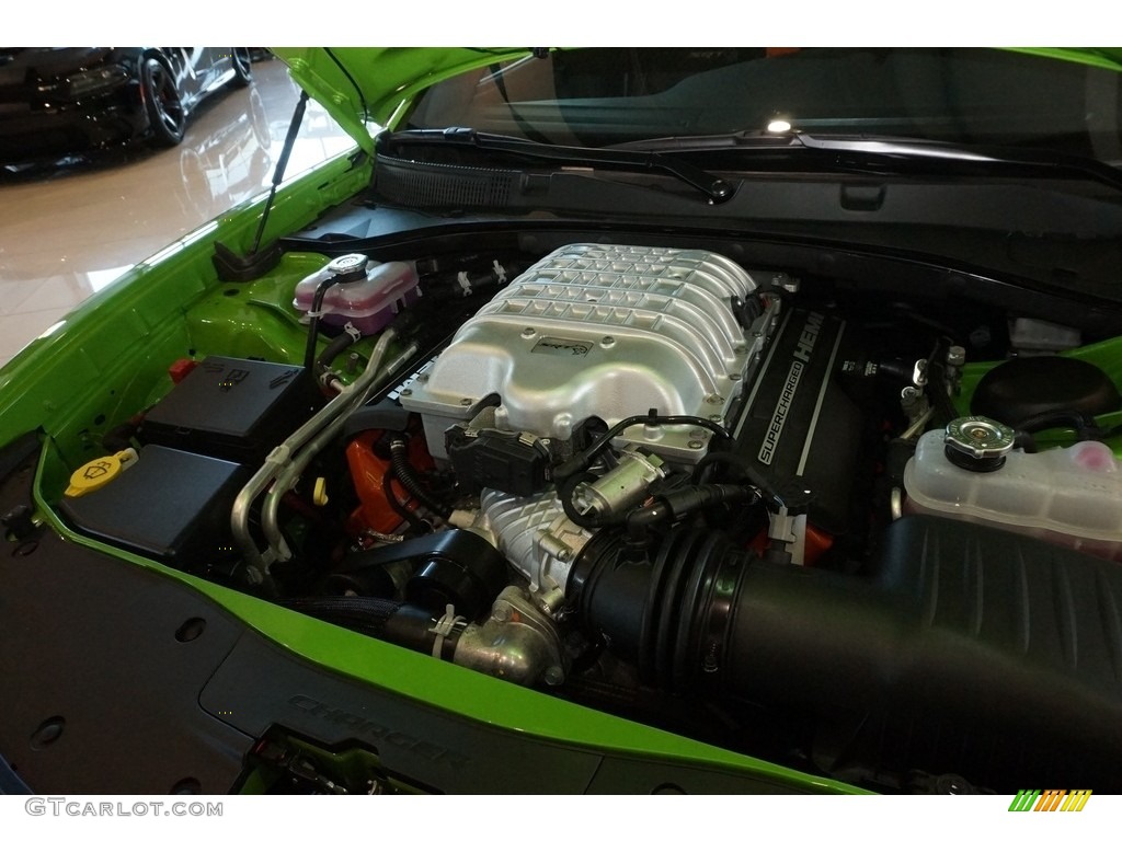 2017 Dodge Charger SRT Hellcat 6.2 Liter Supercharged HEMI OHV 16-Valve VVT V8 Engine Photo #118396085