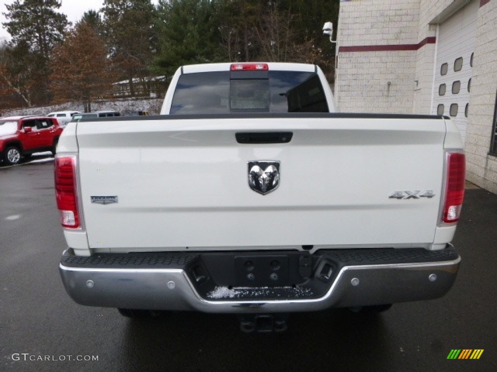 2017 2500 Laramie Mega Cab 4x4 - Pearl White / Black photo #5
