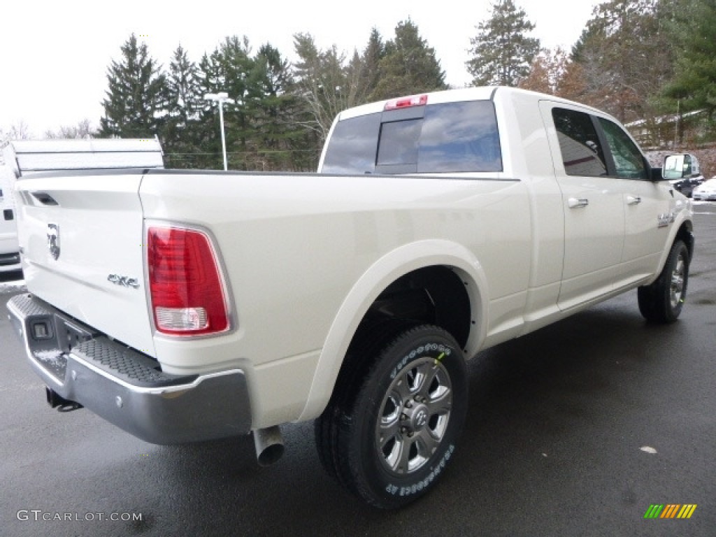 2017 2500 Laramie Mega Cab 4x4 - Pearl White / Black photo #6