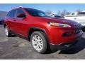 2017 Deep Cherry Red Crystal Pearl Jeep Cherokee Latitude  photo #4