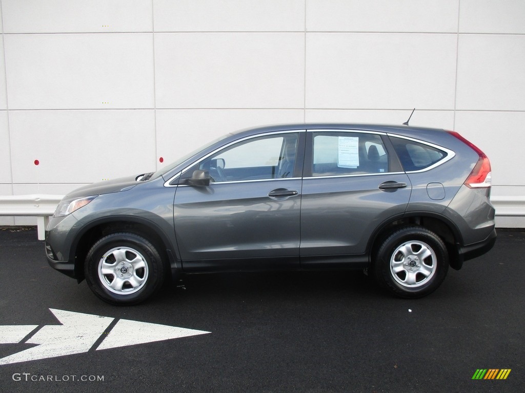 2014 CR-V LX AWD - Polished Metal Metallic / Gray photo #2
