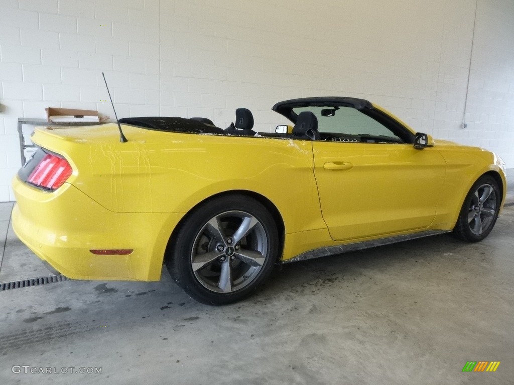2016 Mustang V6 Convertible - Triple Yellow Tricoat / Ebony photo #2