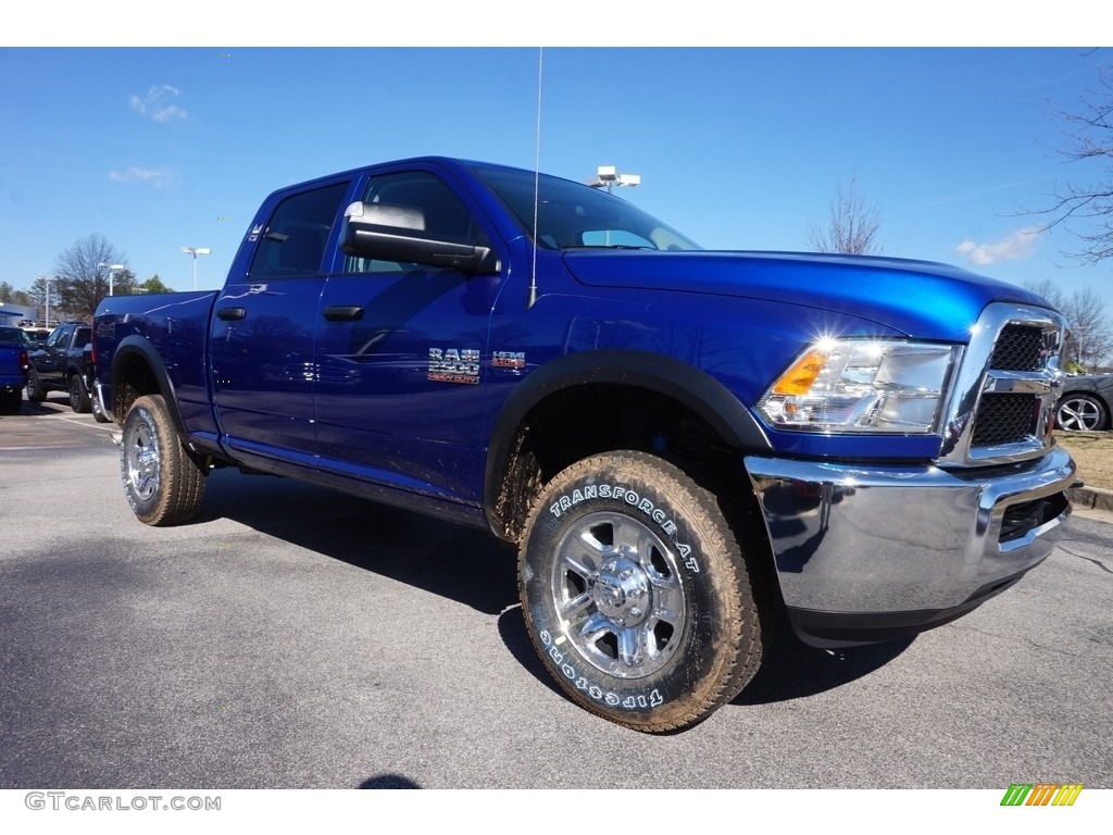 Blue Streak Pearl 2017 Ram 2500 Tradesman Crew Cab 4x4 Exterior Photo #118399070