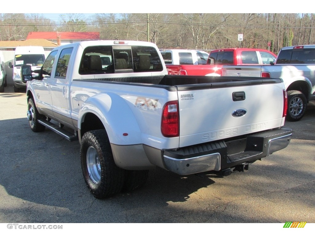 2012 F350 Super Duty Lariat Crew Cab 4x4 Dually - Oxford White / Adobe photo #9