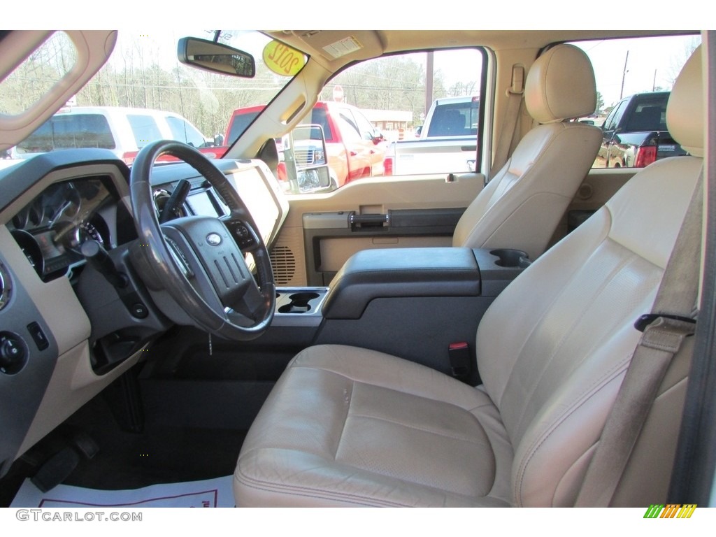 2012 F350 Super Duty Lariat Crew Cab 4x4 Dually - Oxford White / Adobe photo #19