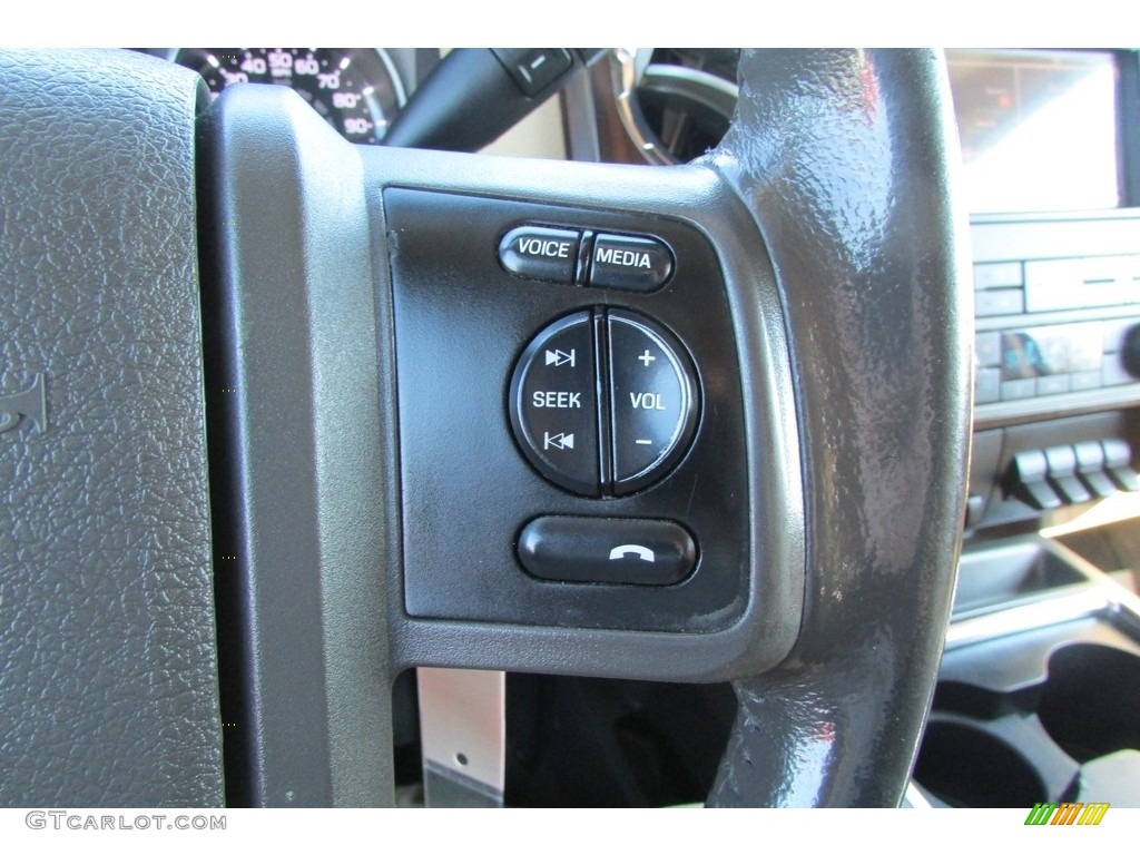 2012 F350 Super Duty Lariat Crew Cab 4x4 Dually - Oxford White / Adobe photo #22