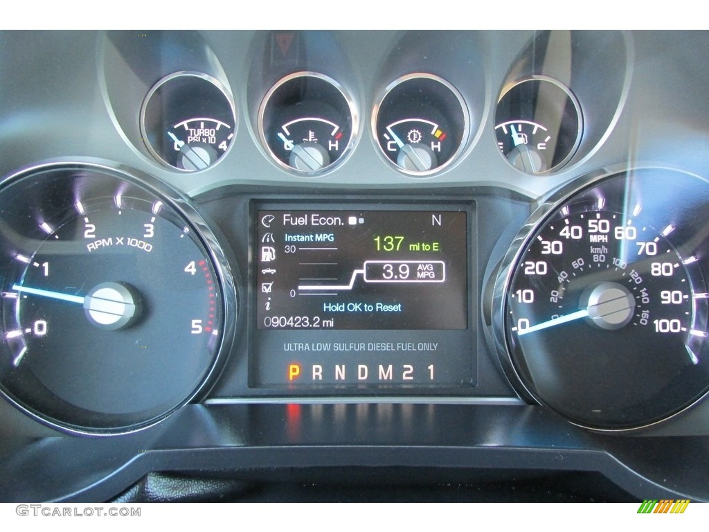 2012 F350 Super Duty Lariat Crew Cab 4x4 Dually - Oxford White / Adobe photo #23