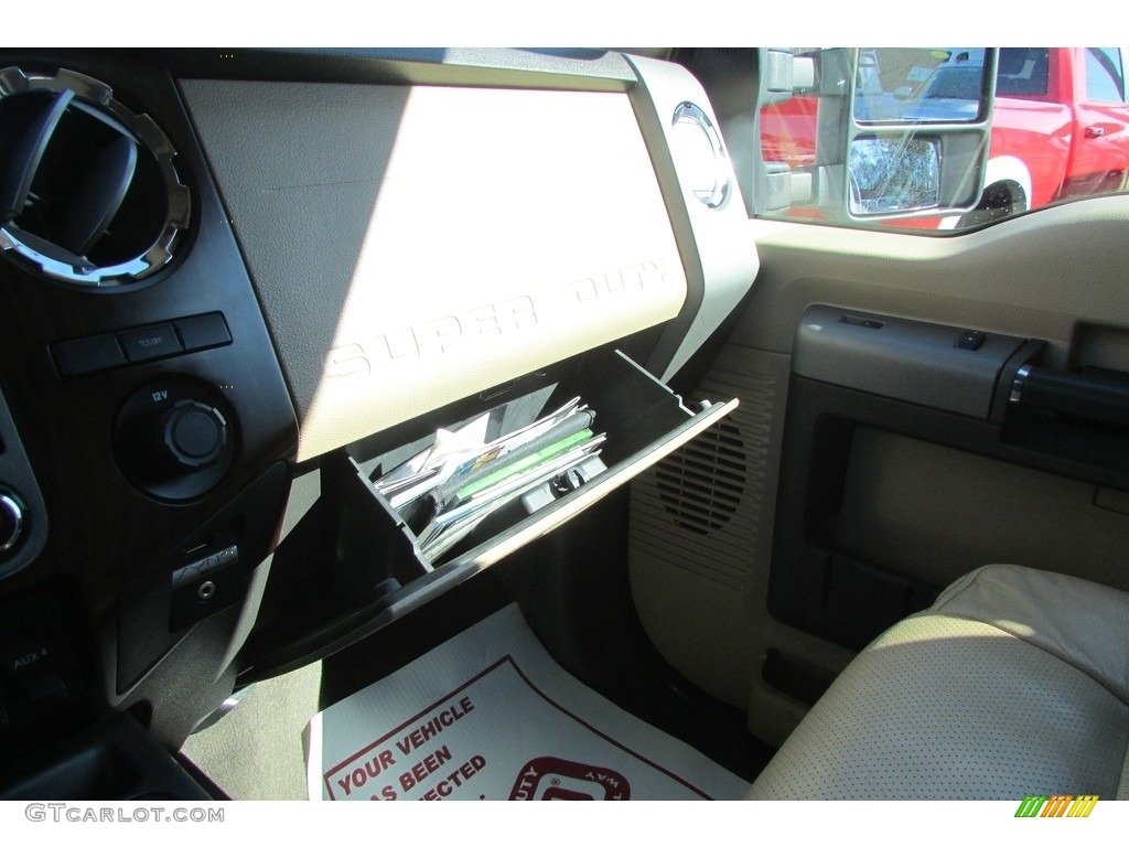 2012 F350 Super Duty Lariat Crew Cab 4x4 Dually - Oxford White / Adobe photo #26