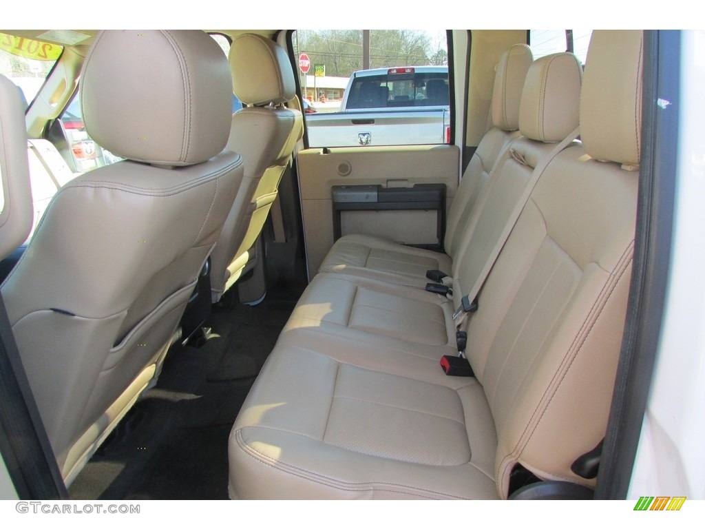 2012 F350 Super Duty Lariat Crew Cab 4x4 Dually - Oxford White / Adobe photo #32