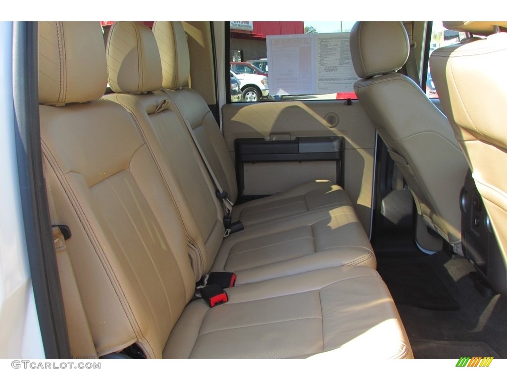 2012 F350 Super Duty Lariat Crew Cab 4x4 Dually - Oxford White / Adobe photo #41