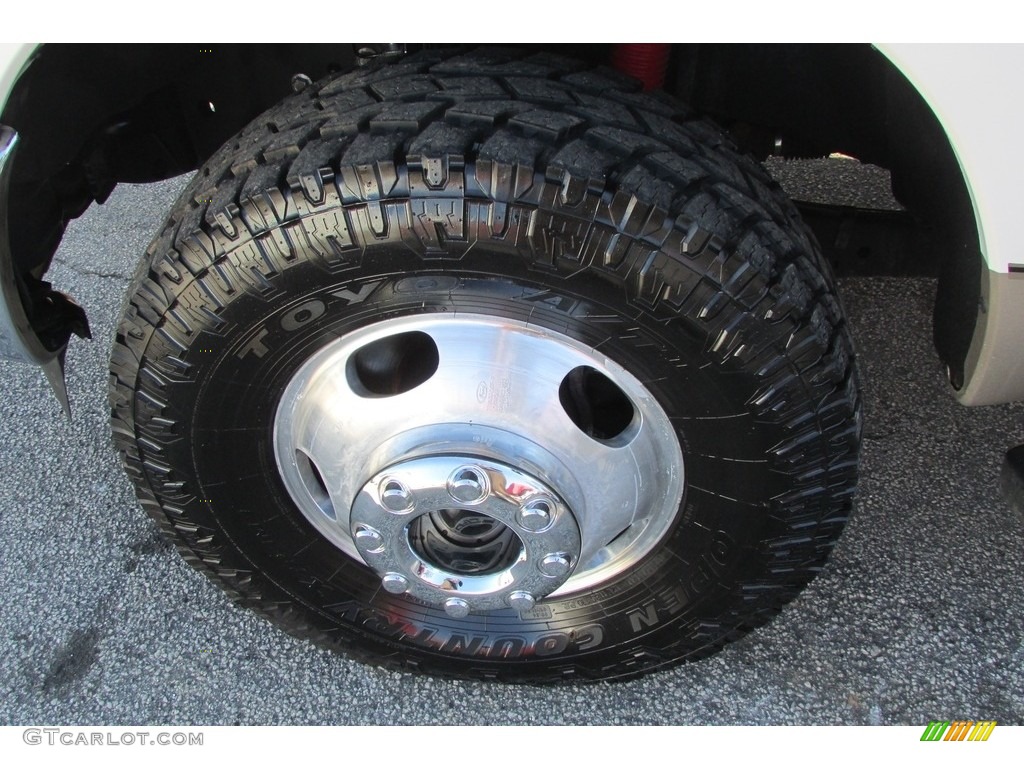 2012 F350 Super Duty Lariat Crew Cab 4x4 Dually - Oxford White / Adobe photo #47