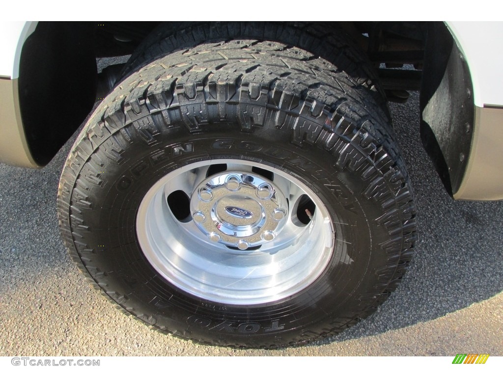 2012 F350 Super Duty Lariat Crew Cab 4x4 Dually - Oxford White / Adobe photo #51