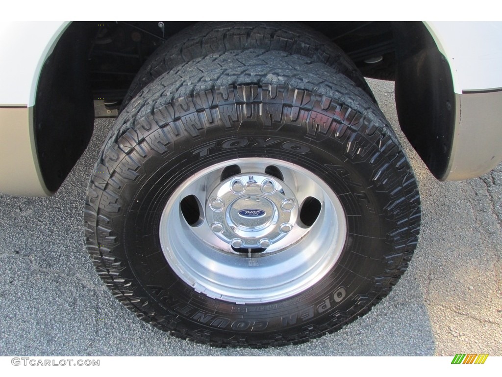 2012 F350 Super Duty Lariat Crew Cab 4x4 Dually - Oxford White / Adobe photo #53