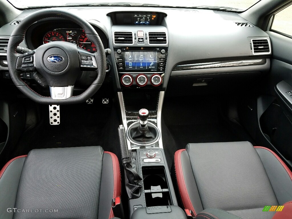 Carbon Black Interior 2016 Subaru WRX STI Limited Photo #118401779