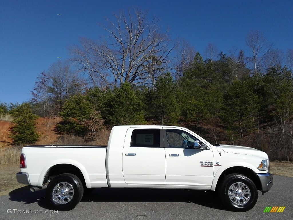 Pearl White 2017 Ram 3500 Laramie Mega Cab 4x4 Exterior Photo #118403213