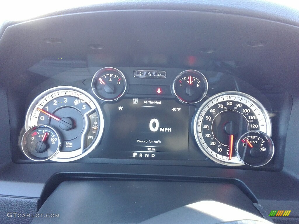 2017 Ram 3500 Laramie Mega Cab 4x4 Gauges Photo #118403552