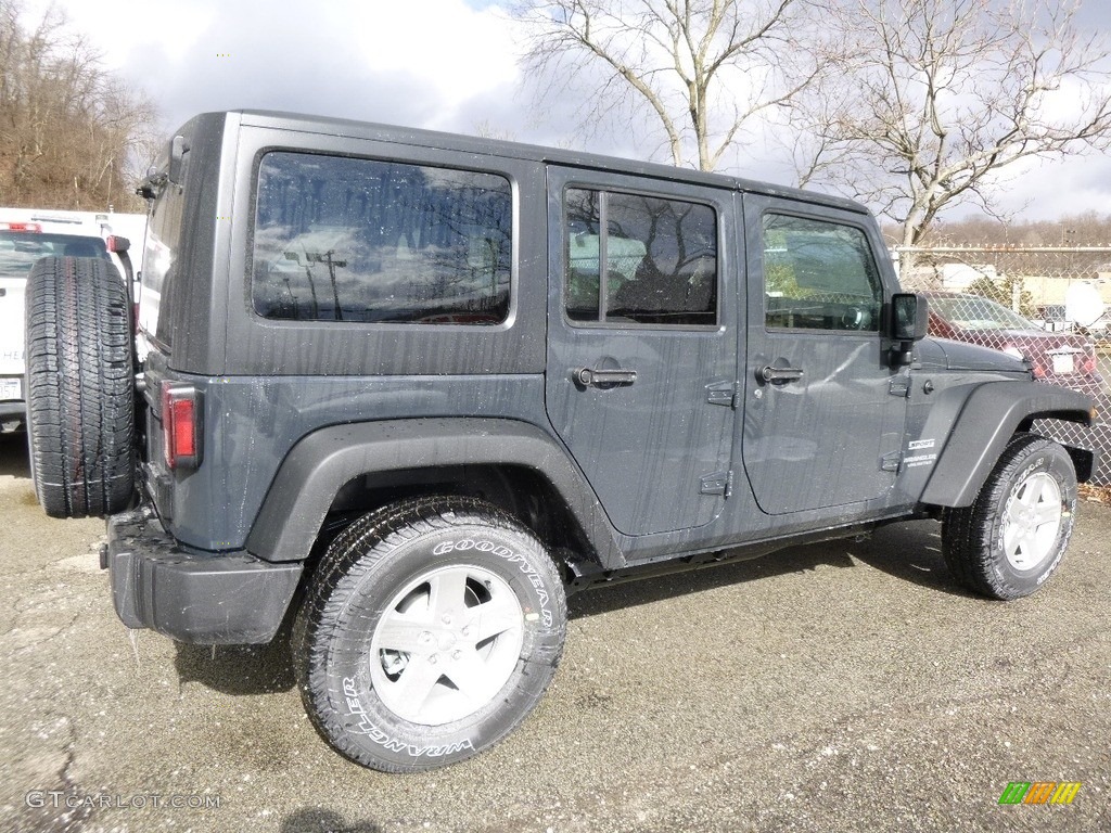 2017 Wrangler Unlimited Sport 4x4 - Rhino / Black photo #7