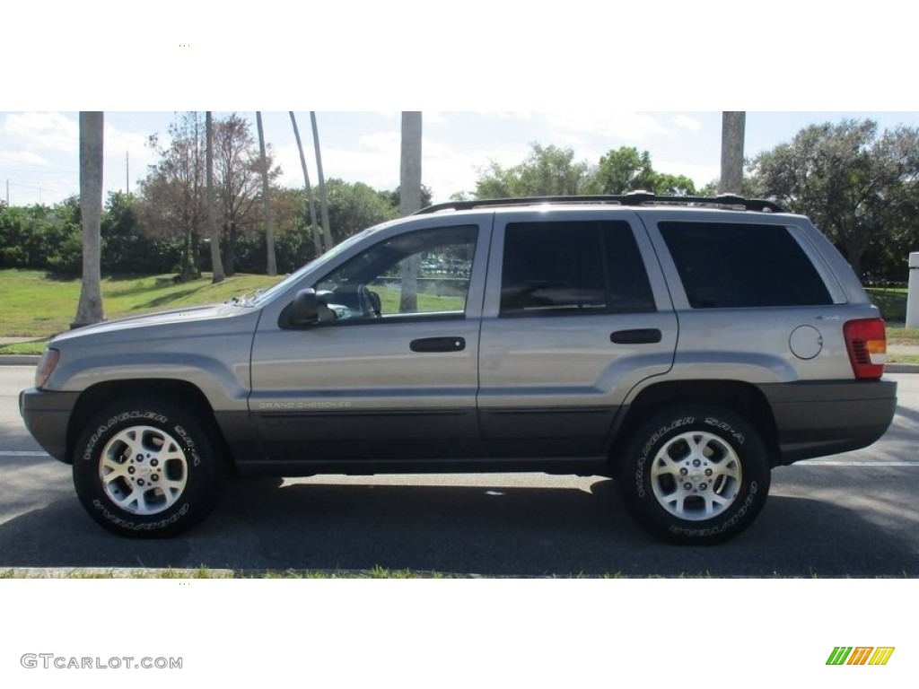 2001 Grand Cherokee Laredo 4x4 - Silverstone Metallic / Sandstone photo #2