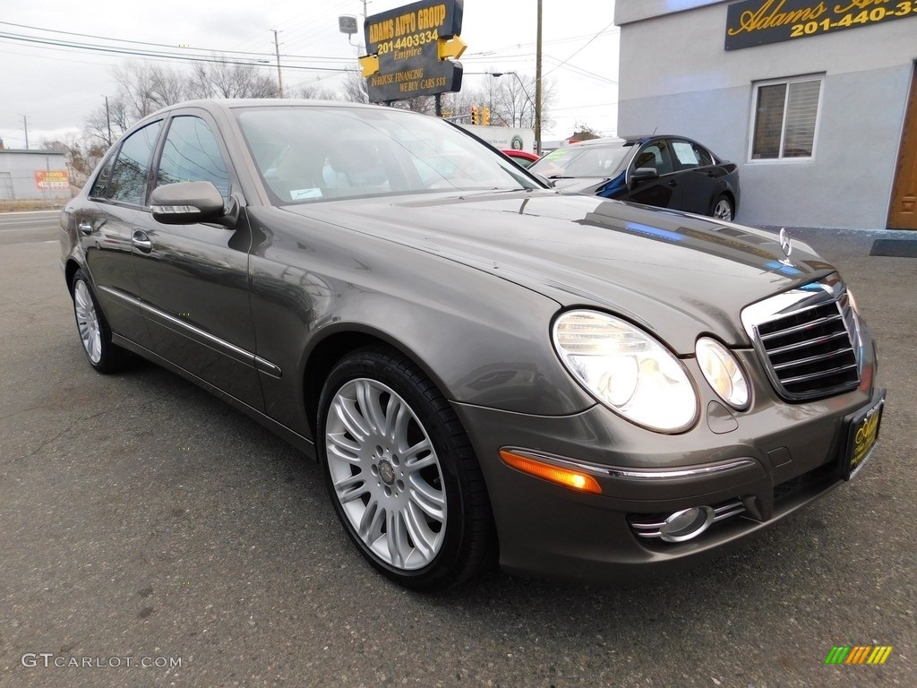 2008 E 350 4Matic Sedan - Indium Grey Metallic / Cashmere photo #3