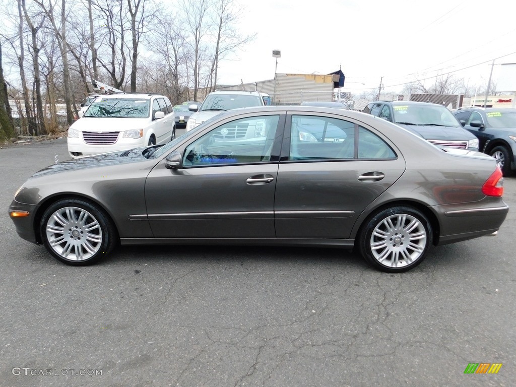 2008 E 350 4Matic Sedan - Indium Grey Metallic / Cashmere photo #8