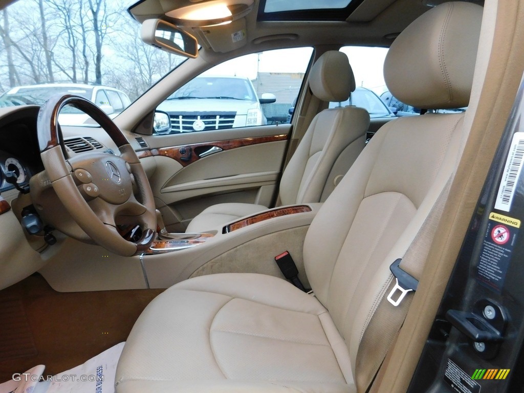 2008 E 350 4Matic Sedan - Indium Grey Metallic / Cashmere photo #14
