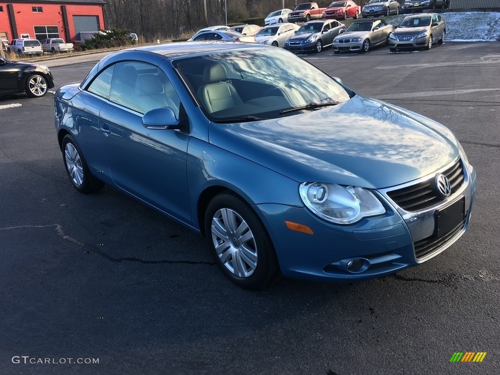 2007 Eos 2.0T - Eismeer Blue Metallic / Moonrock Grey photo #1