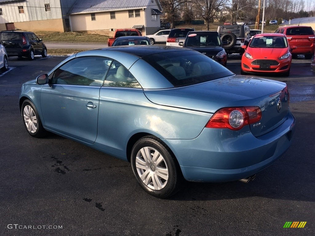 2007 Eos 2.0T - Eismeer Blue Metallic / Moonrock Grey photo #3