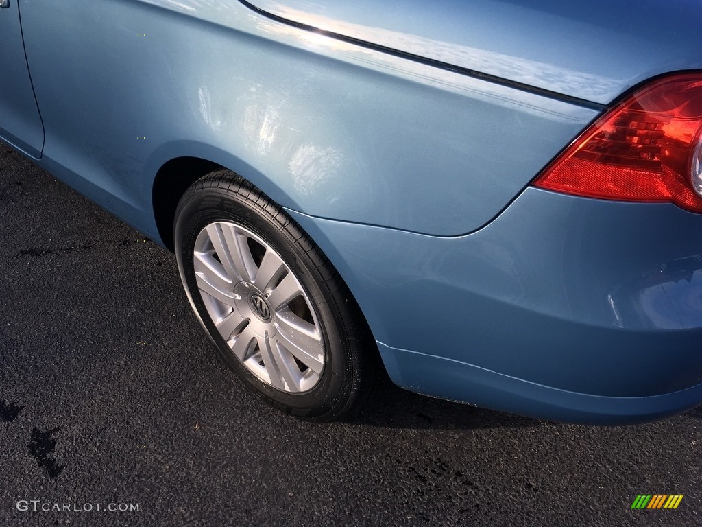 2007 Eos 2.0T - Eismeer Blue Metallic / Moonrock Grey photo #25