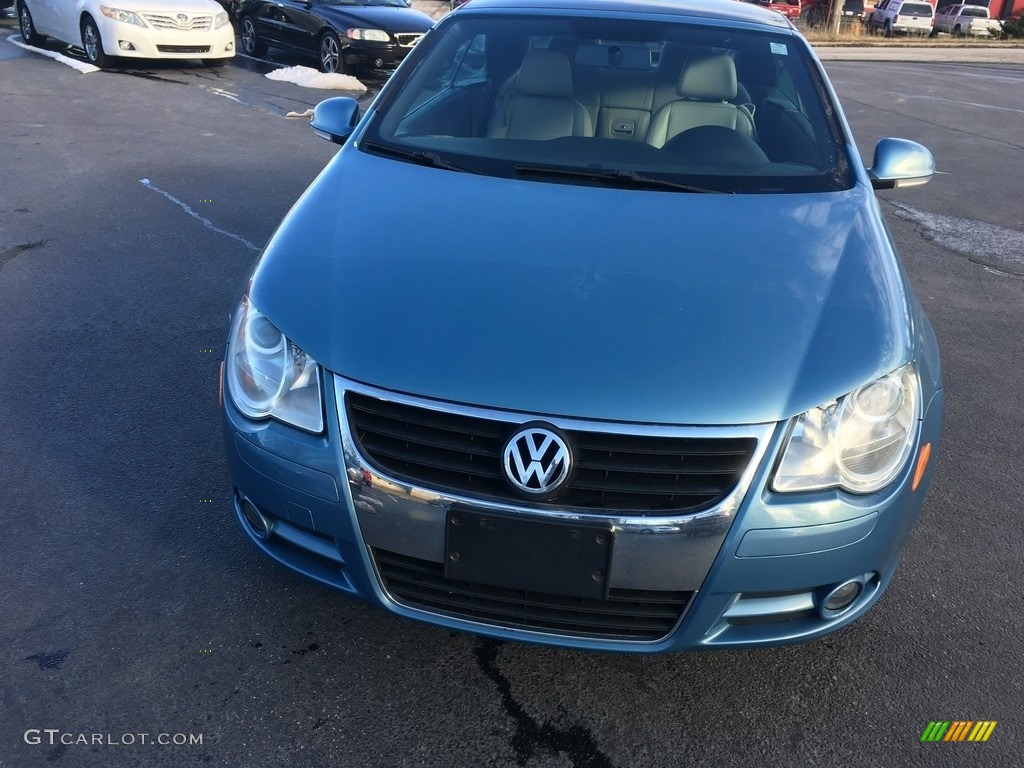 2007 Eos 2.0T - Eismeer Blue Metallic / Moonrock Grey photo #33