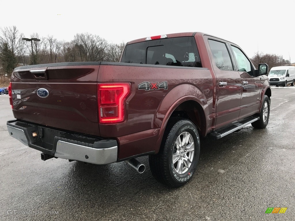 2017 F150 Lariat SuperCrew 4X4 - Bronze Fire / Black photo #6