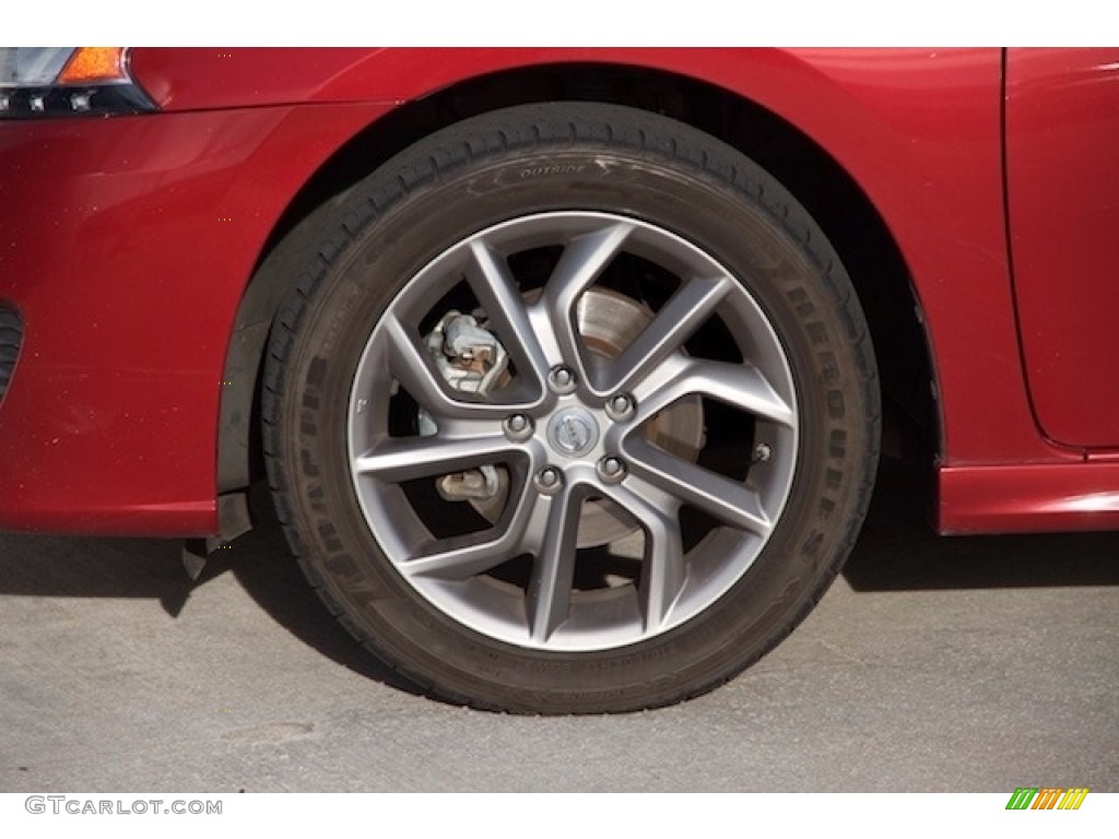 2013 Sentra SR - Red Brick / Charcoal photo #24