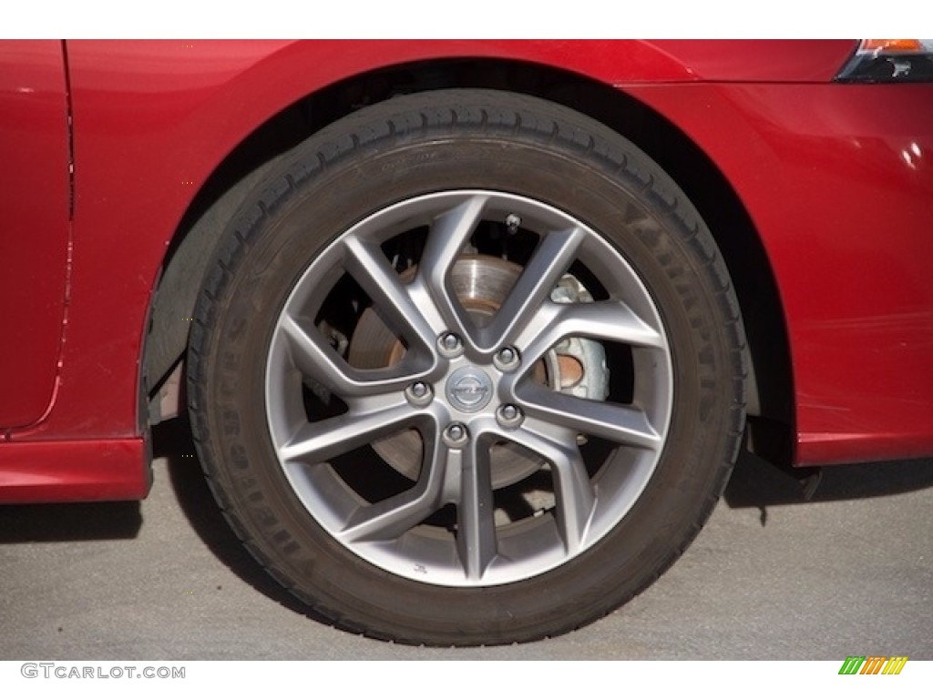 2013 Sentra SR - Red Brick / Charcoal photo #26