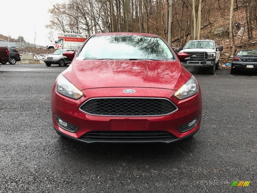 2017 Focus SEL Hatch - Ruby Red / Charcoal Black photo #2
