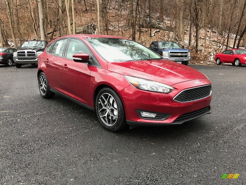 Ruby Red 2017 Ford Focus SEL Hatch Exterior Photo #118412413