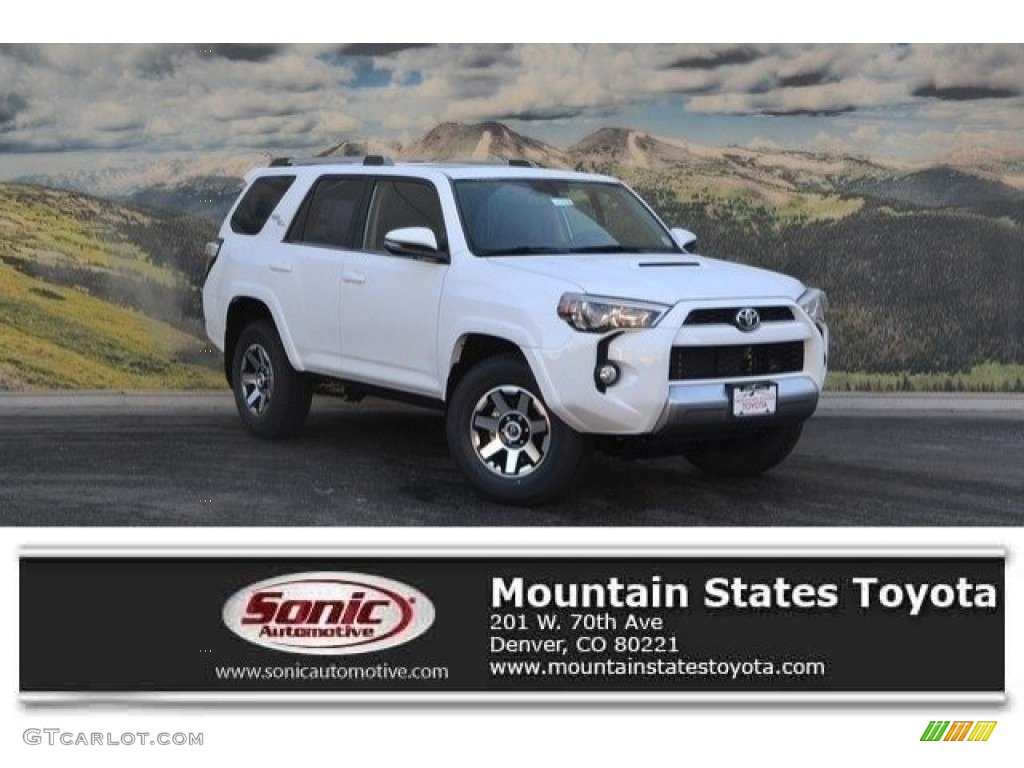 2017 4Runner TRD Off-Road Premium 4x4 - Super White / Black photo #1