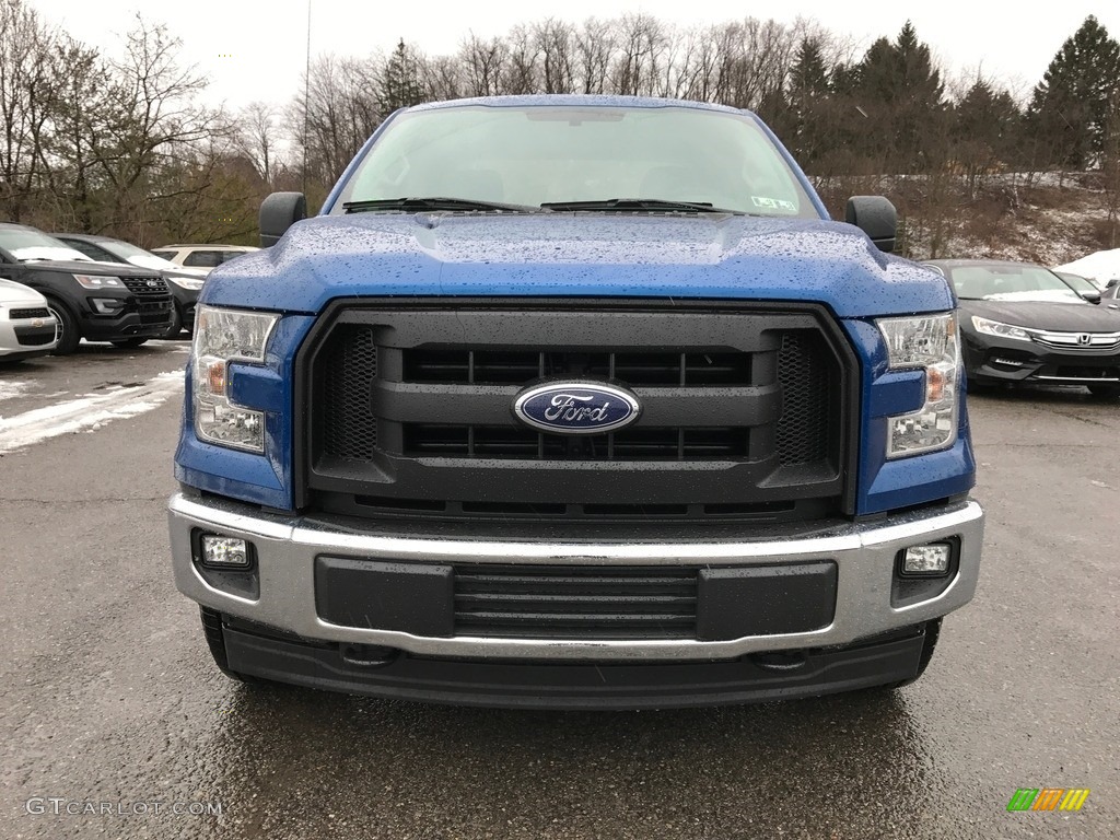 2017 F150 XL SuperCab 4x4 - Lightning Blue / Earth Gray photo #2