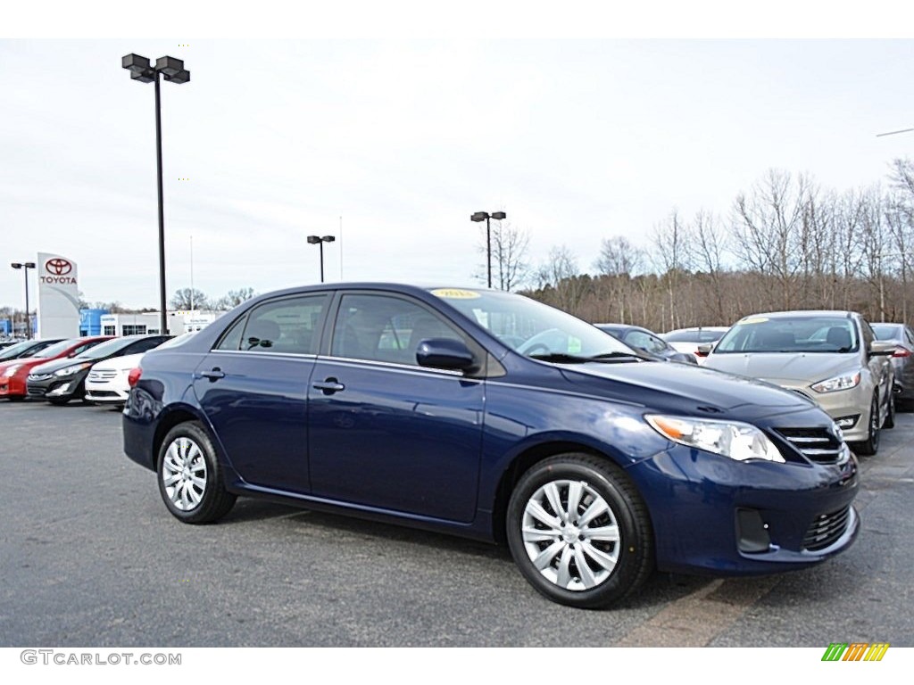 2013 Corolla LE - Nautical Blue Metallic / Ash photo #1