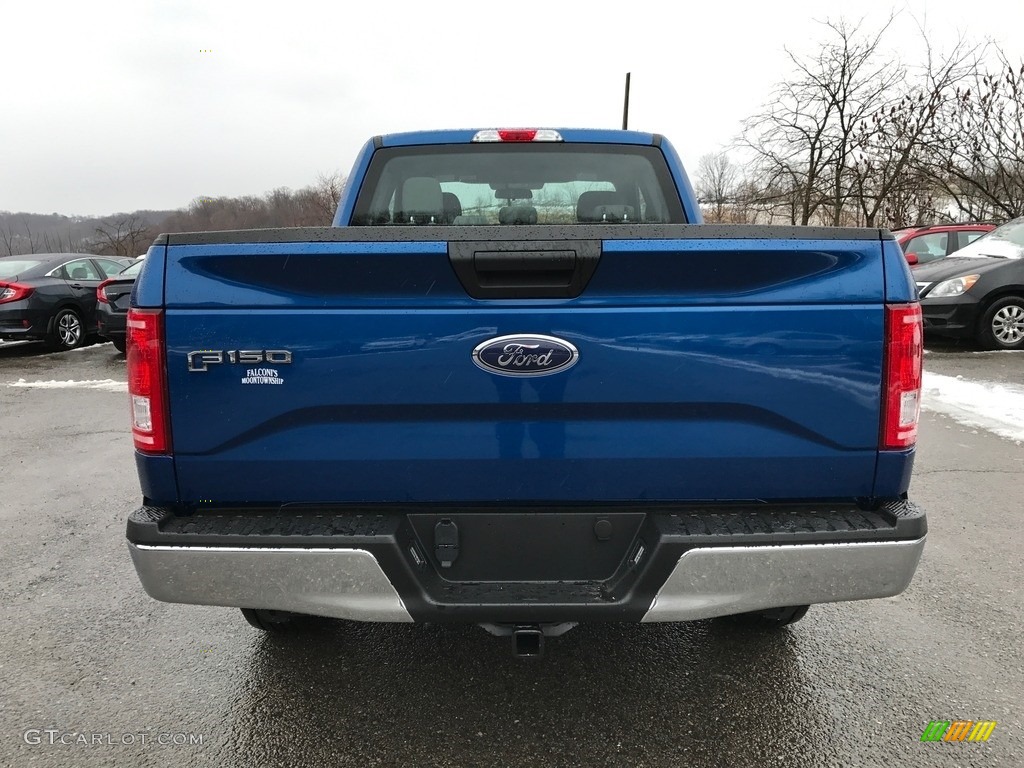 2017 F150 XL SuperCab 4x4 - Lightning Blue / Earth Gray photo #5
