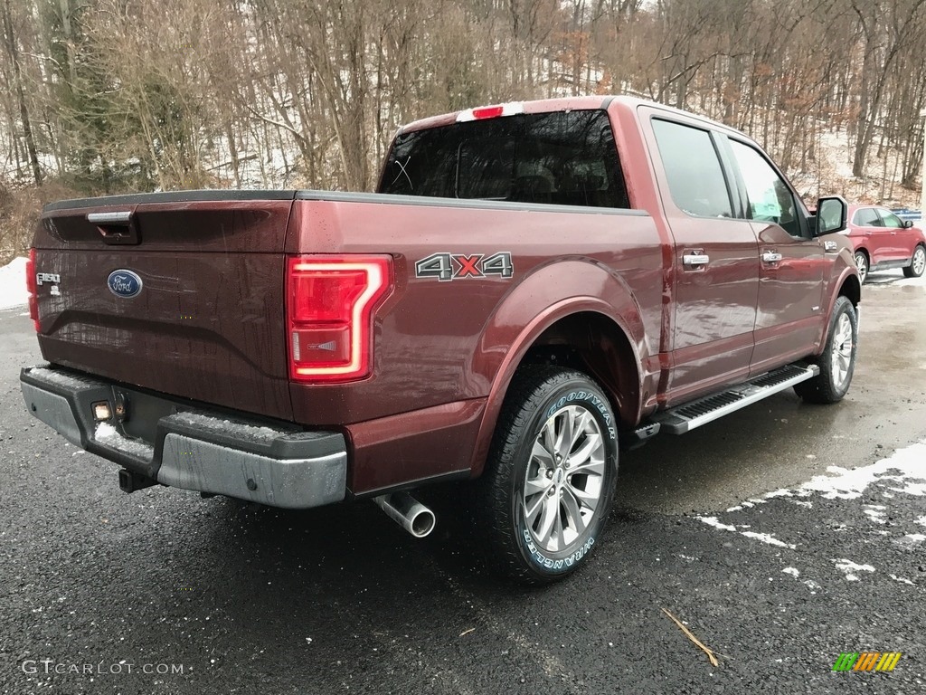 2017 F150 Lariat SuperCrew 4X4 - Bronze Fire / Light Camel photo #6