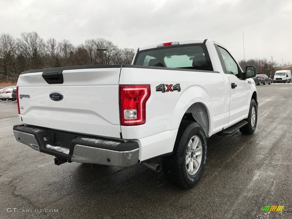 2017 F150 XL Regular Cab 4x4 - Oxford White / Earth Gray photo #4