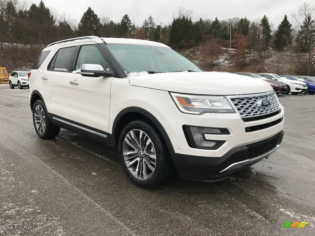 2017 Explorer Platinum 4WD - White Platinum / Medium Soft Ceramic photo #4