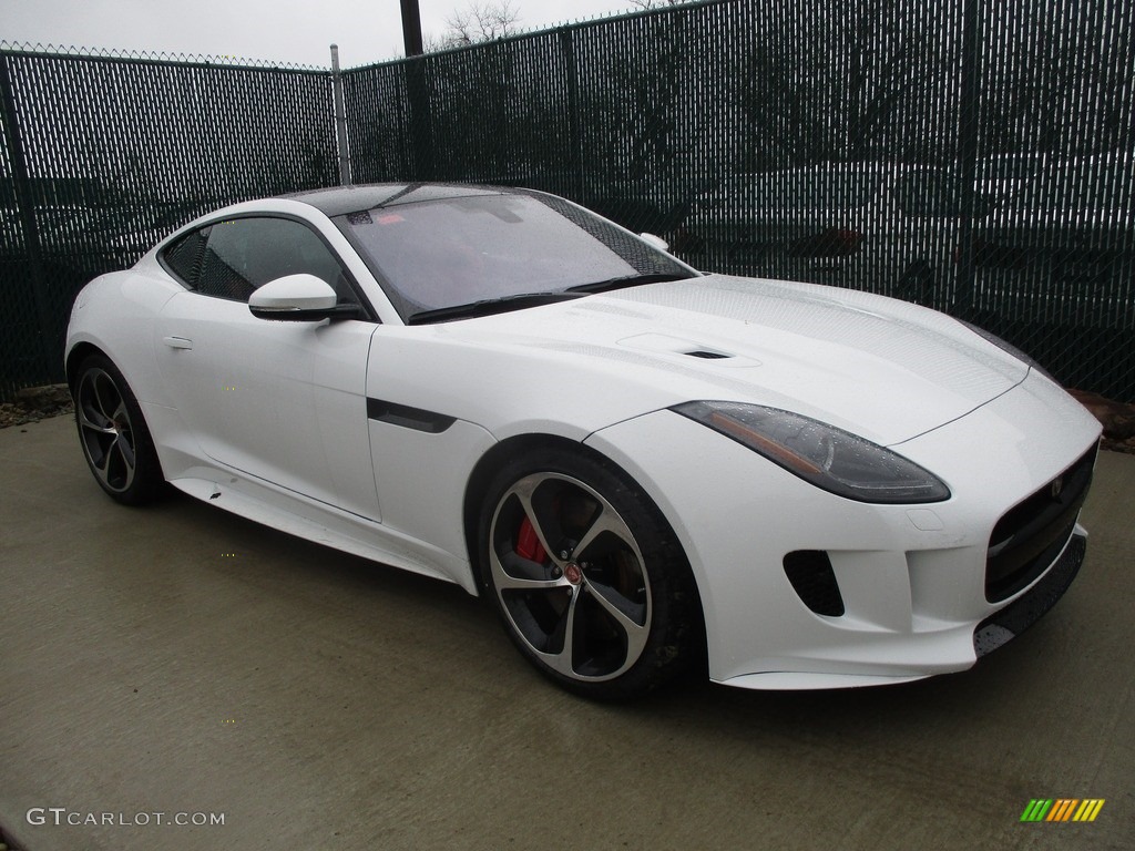 2017 F-TYPE Coupe - Polaris White / Jet/Red Duotone photo #1