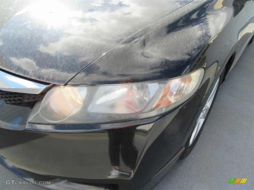 2009 Civic LX-S Sedan - Crystal Black Pearl / Black photo #42