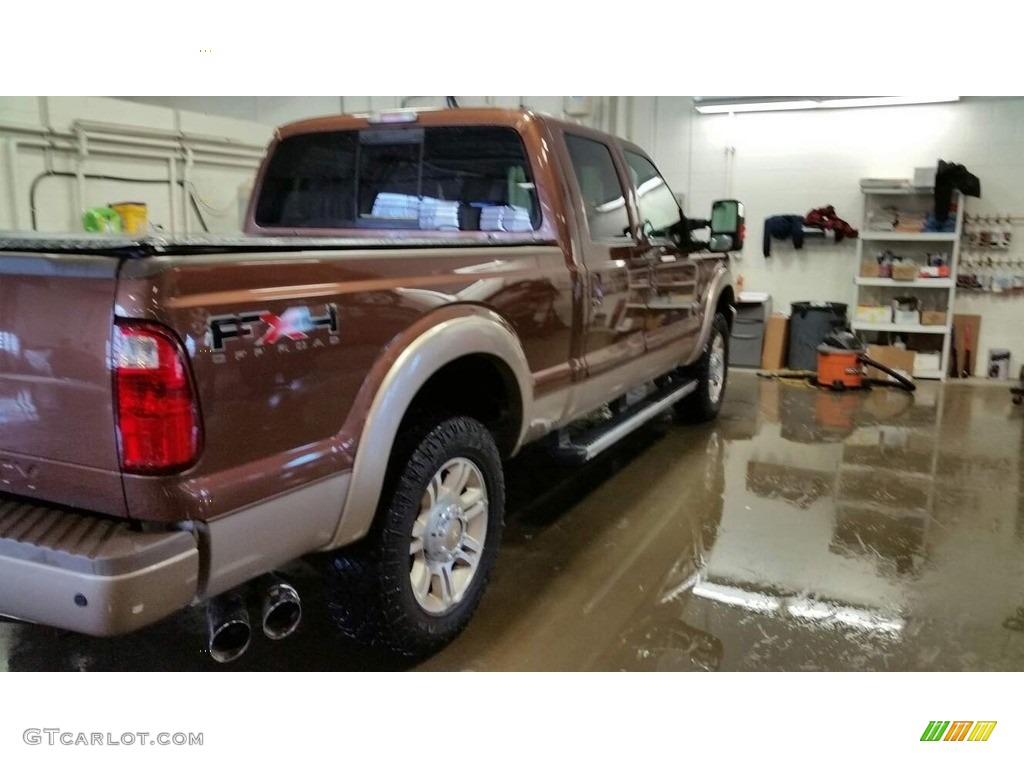 2011 F250 Super Duty King Ranch Crew Cab 4x4 - Golden Bronze Metallic / Black Two Tone Leather photo #3