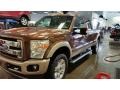 2011 Golden Bronze Metallic Ford F250 Super Duty King Ranch Crew Cab 4x4  photo #7