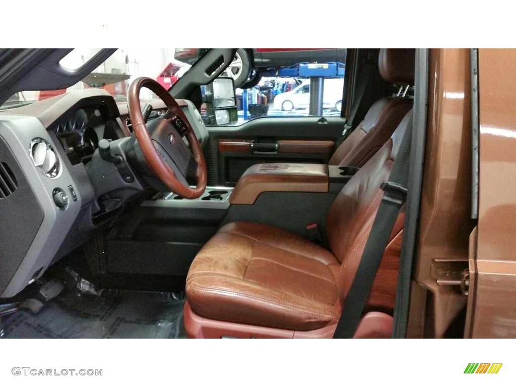 2011 F250 Super Duty King Ranch Crew Cab 4x4 - Golden Bronze Metallic / Black Two Tone Leather photo #8