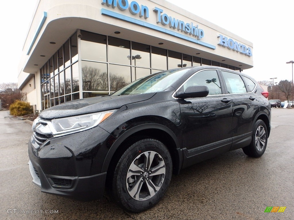 2017 CR-V LX AWD - Crystal Black Pearl / Black photo #1